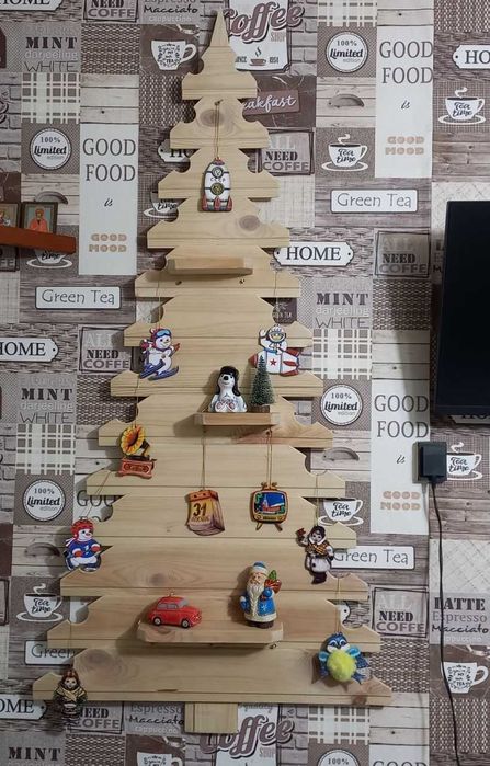 Ёлка интерьерная ручной работы