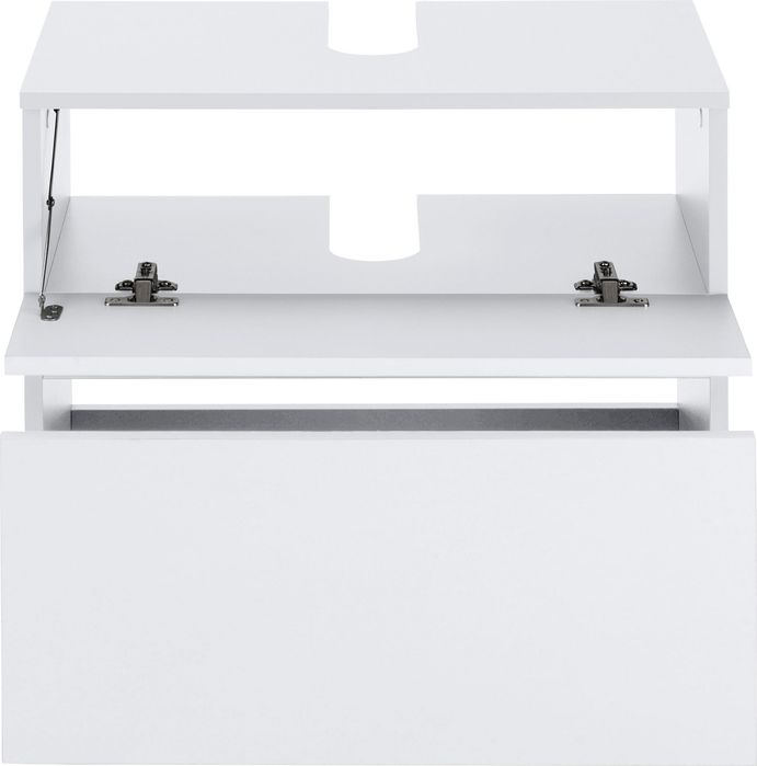 Comoda de baie chiuveta Wisla, sertar si clapa push to open, 60 cm