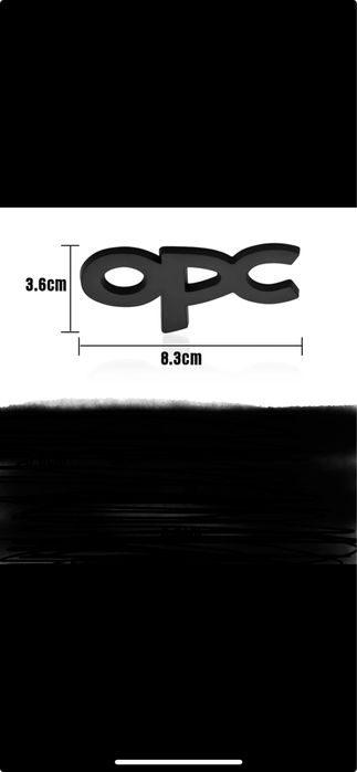 Налични!!! 3D Метална Емблема OPC Black and White Golden Red