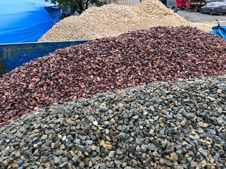 Piatra decorativa granit rosu granit gri calcar alb gălbui dif dimensi