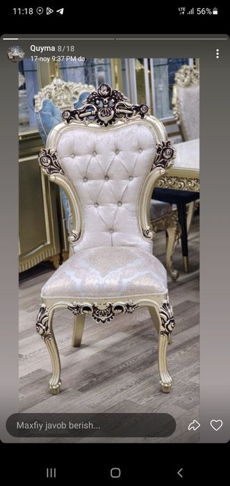 Eko stol stullar tabiy toza maxsulot