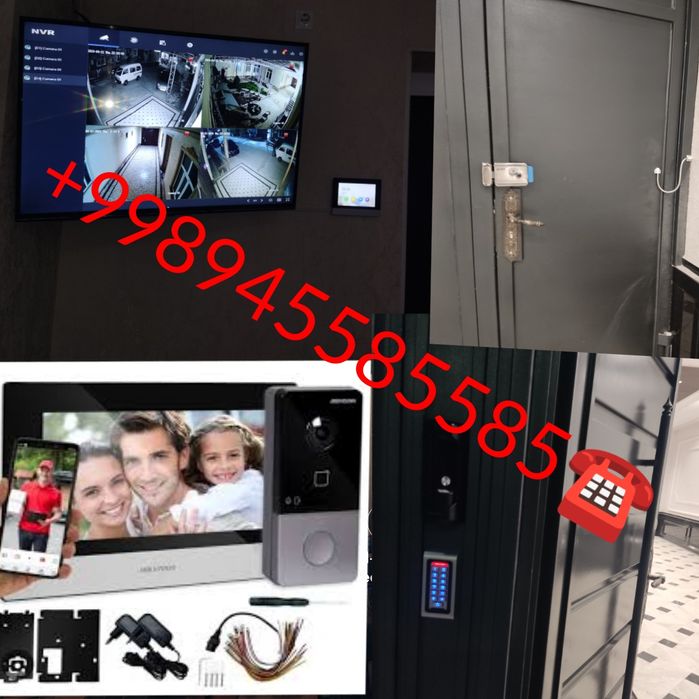 Kamera damafon oʻrnatish xizmati arzon va sifatli kameralar oʻrnatamiz