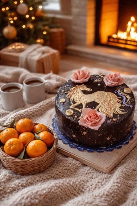 Торт на заказ. Цветы из мастики съедобные.