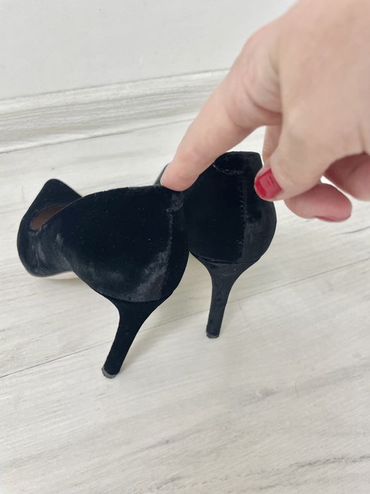 Туфли черные велюр Perfect Pairs