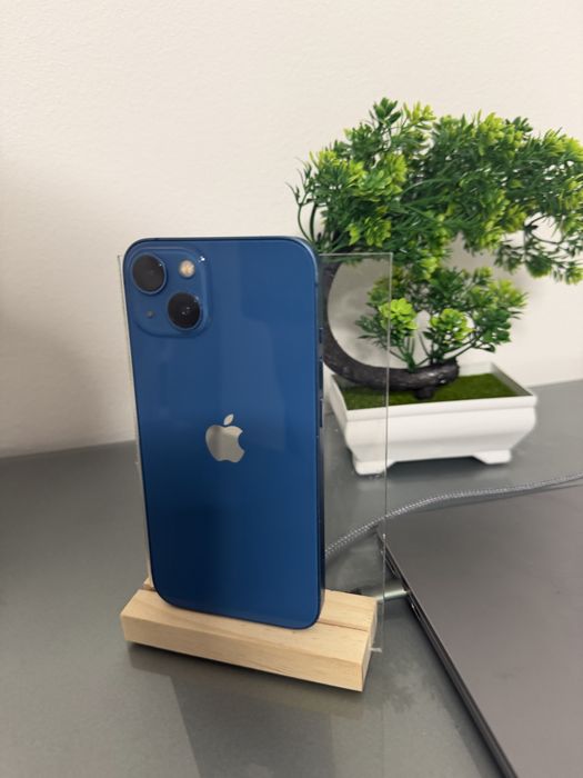 Iphone 13 Blue-128 gb fisurat ecran putin