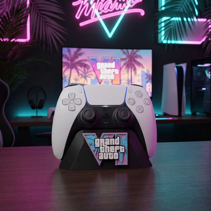 GTA VI поставка за PS5 контролер – 3D принтиран gaming аксесоар