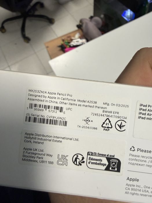 Apple Pencil Pro Original Ca Nou