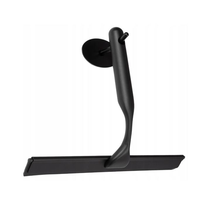 Racleta pentru geam cabina de dus, cu maner din inox, negru, Sepio