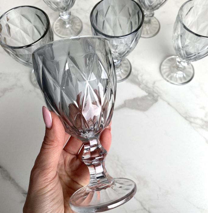 Фужеры 6 штук бордо