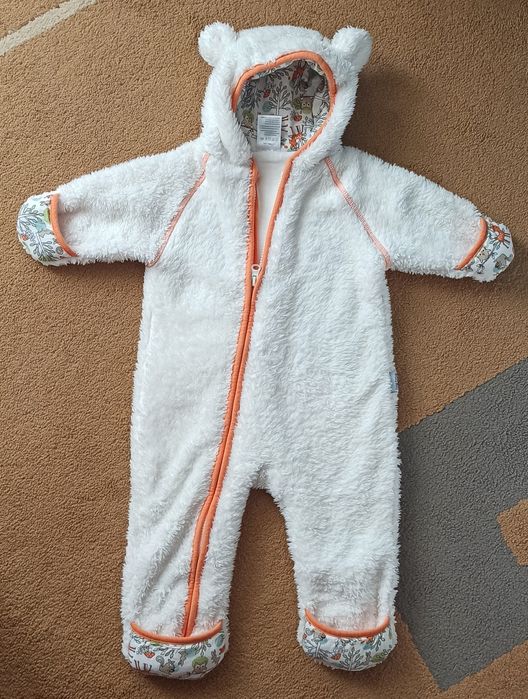 Combinezon bebe alb