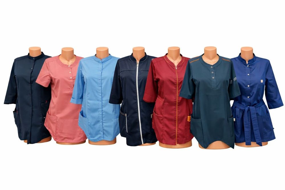 Медицинский костюм халат Tibbiy forma hslat