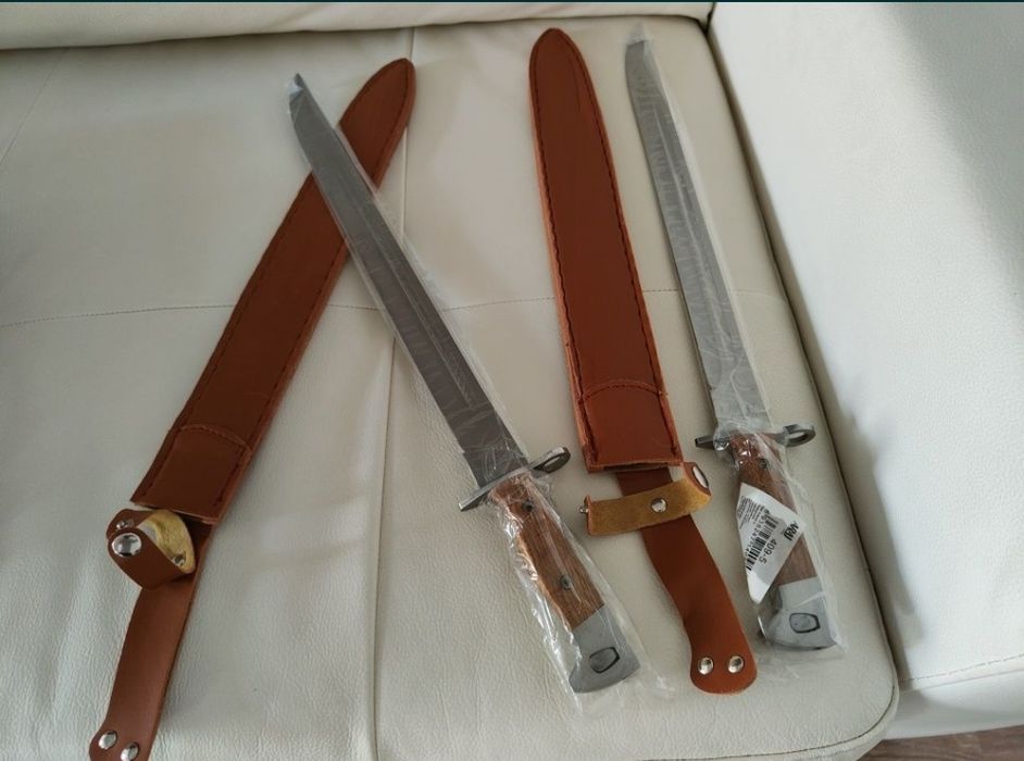 Maceta Baioneta vânătoare 50 cm + teaca Piele Ecologica