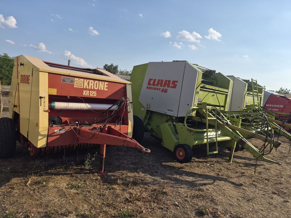 Krone 125 , Welger rp 200 , Claas rollant 46 , 240 , 250 presa de balotat  rotunda