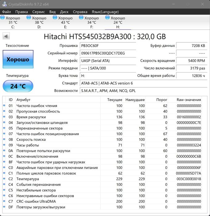 Внешний жесткий диск 320 Гб