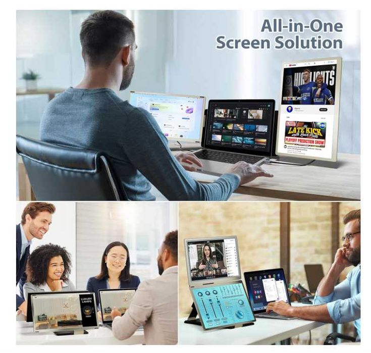 Teamgee S6 2 x 15,6" IPS Display