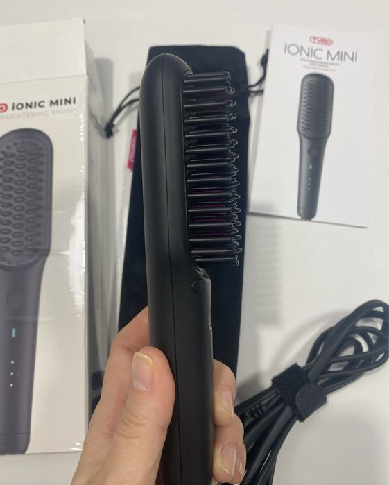 Perie indreptat parul,portabil, Tymo Ionic Mini, ionic,invelis ceramic