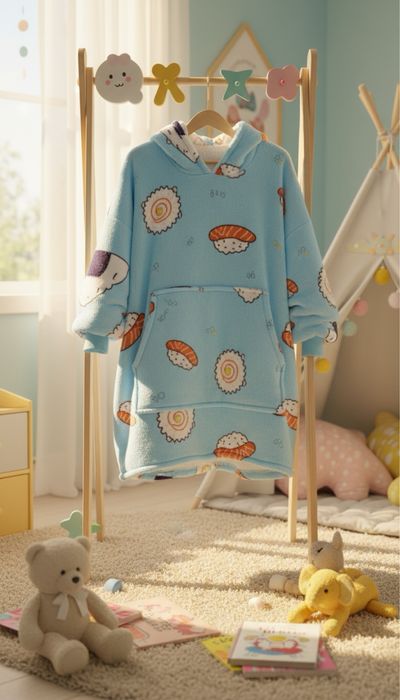 Детский плед худи