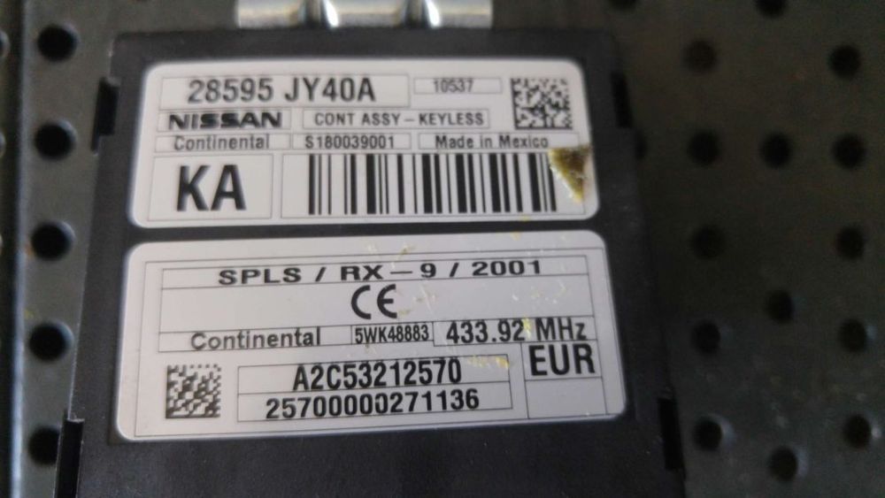 Modul electronic keyless 2.0 dci renault koleos 1 hy a2c53212570 28595jy40a