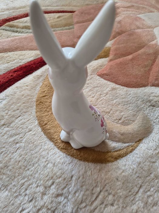 Iepuraș din sticla de decorativ 25 cm mărimea