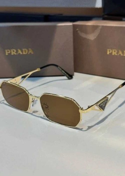 Ochelari De Soare Prada Aurii Unisex Vara