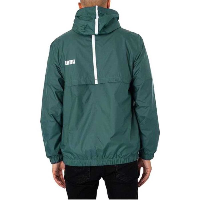 Мъжко яке PUMA Windbreaker, сиво-зелено, S размер