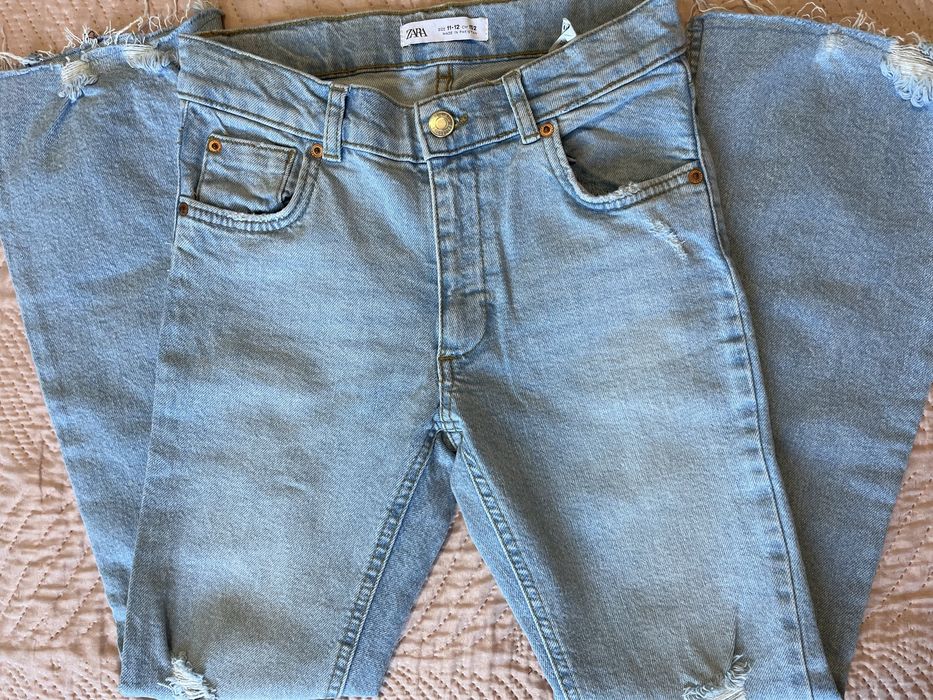 Дънки за момиче 11-12 години/152 - Zara; H&M