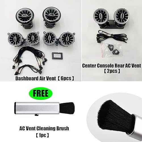 RGB LED въздуховоди (духалки) 64 цвята за Mercedes E-Class W213 2016-