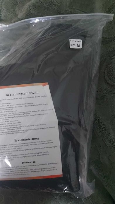 Set lenjerie încălzită damă 42 zone încălzire 2 power bank-uri 3 niveluri – Negru M