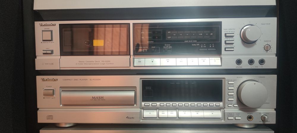 Technics: Deck RS - B305, CD Player SL PG 520, Boxe SB CA 10
