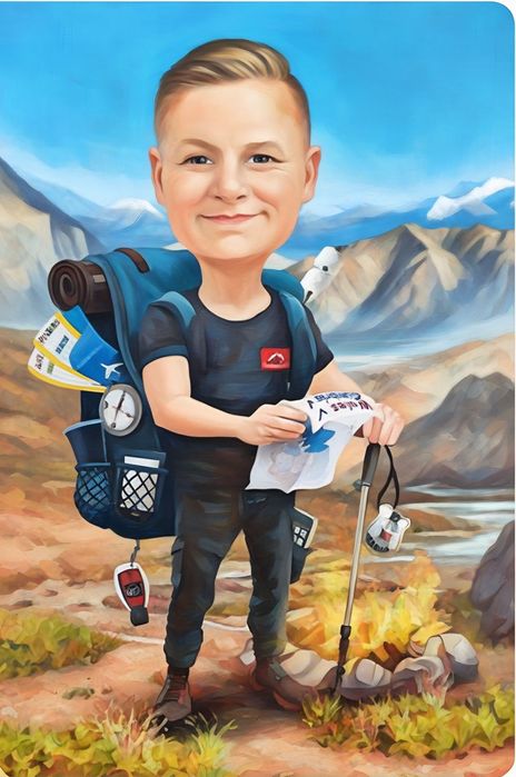 Карикатура за мъж