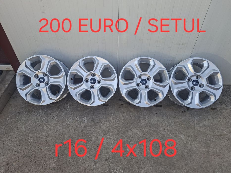 Set jante din aluminiu originale r16 / gama FORD si VOLVO / 4x108 / cu senzori de presiune