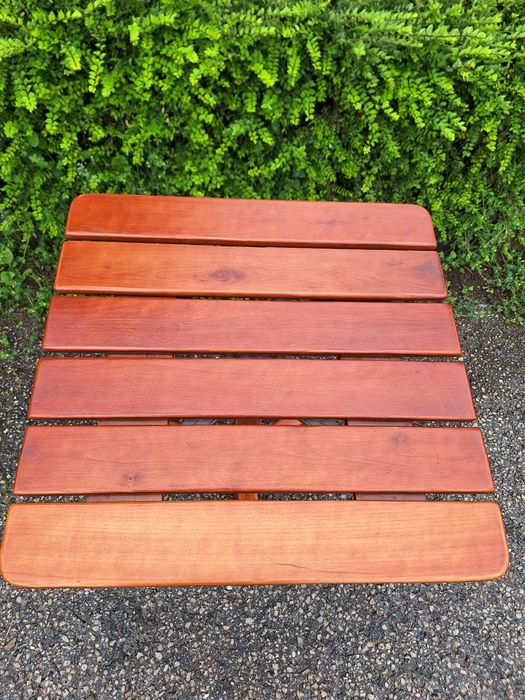 Згъваема масичка дърво и алуминий