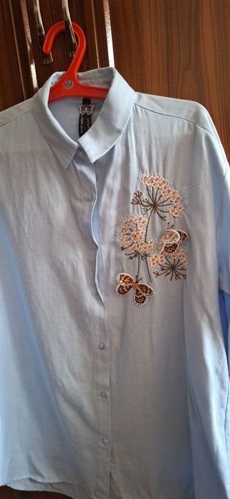 Нарядная блузка с вышевкой