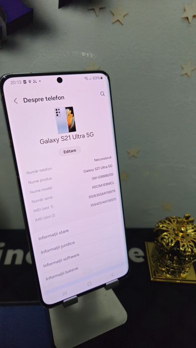 Samsung S21 Ultra 5G 256GB 12GB Ram.Preṭ fix!