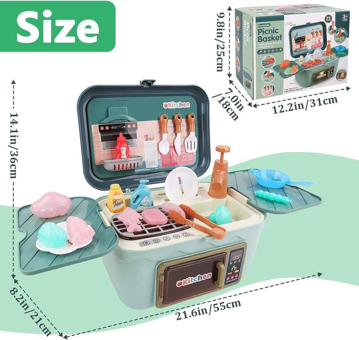 Детска кухня с вода, звуци и светлини Toys Little Chef Kitchen