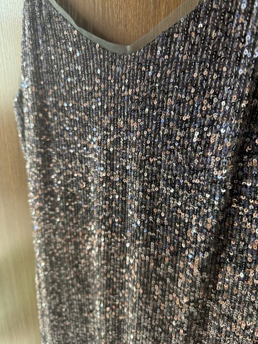 Дълга рокля с паети