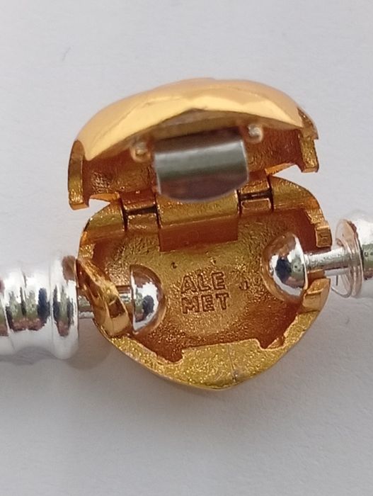 Brățară Nouă Pandora Moments Heart Gold Ale Met