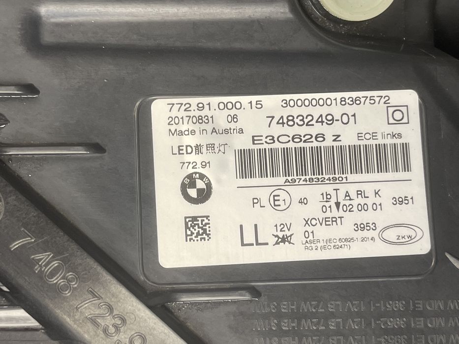 Far Laser led Stanga Bmw seria 7 G11 g12