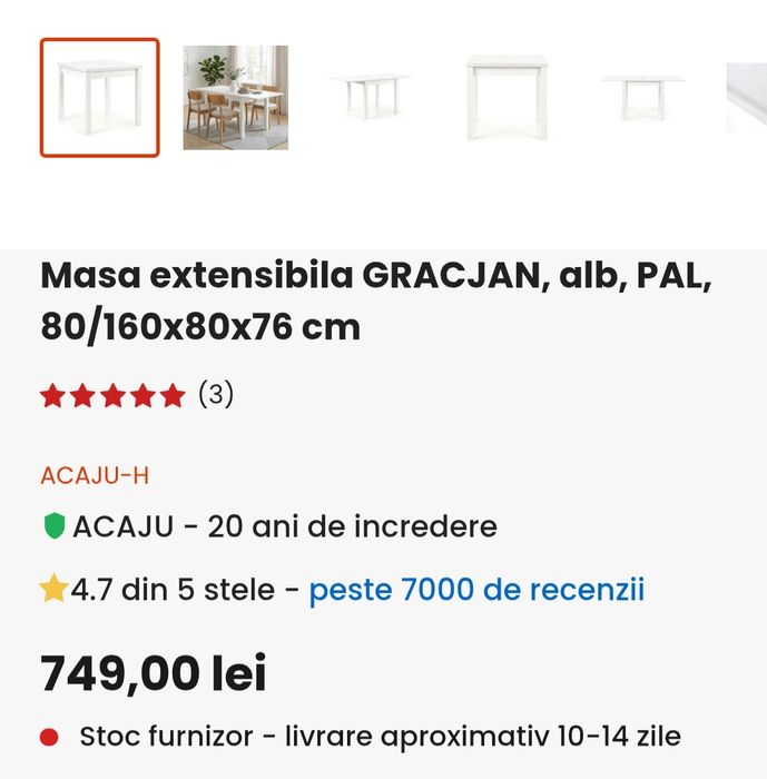 Masa extensibila