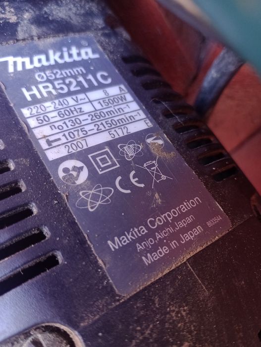 Rotopercutor Machita SDS max 52mm