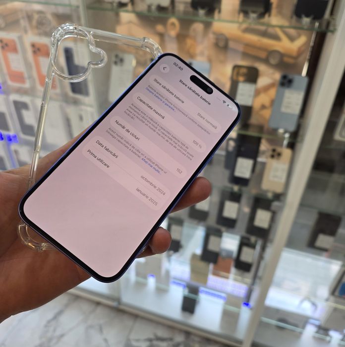 iPhone 16 Plus 256GB. IMPECABIL !! 100% Bateria