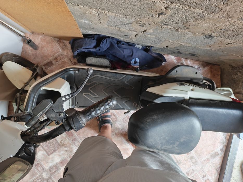 Электра мопед на ходу