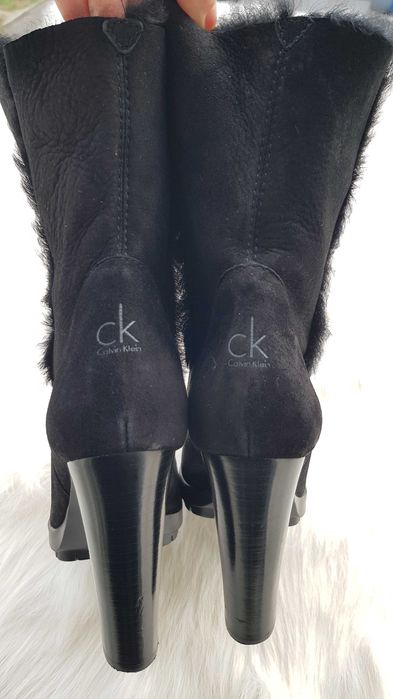 Дамски ботуши Calvin Klein агнешка кожа №40- НОВИ