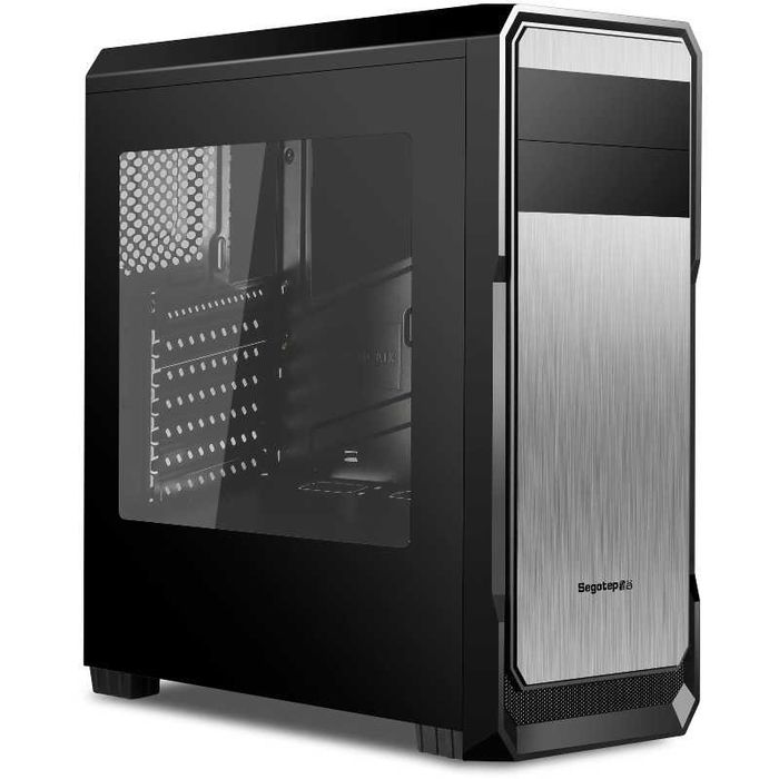 Carcasa Segotep The Wind Black, Mid Tower, fara sursa, Negru