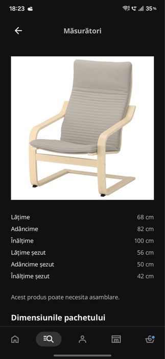 Fotoliu living ikea