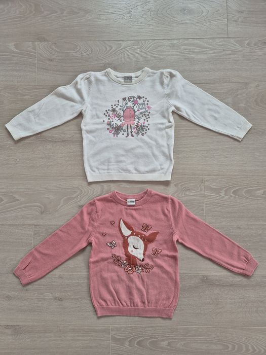 Много запазени пуловери за момиче размер 98/104