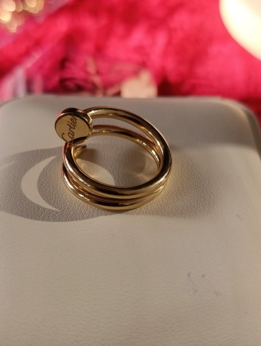 Золотое кольцо CARTIER  гвоздь,Турецкая изделия, проба585 вес 3,49 гр