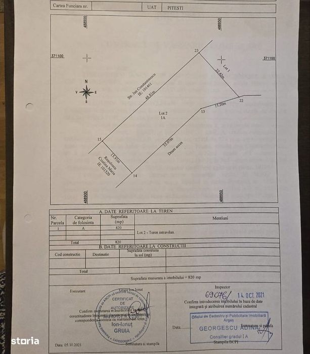 Teren intravilan de vanzare Tancodrom - Pitesti