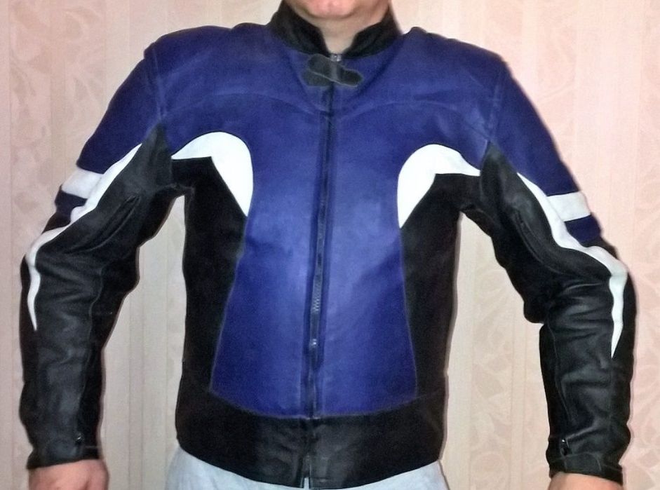 Куртка кожаная с защитой