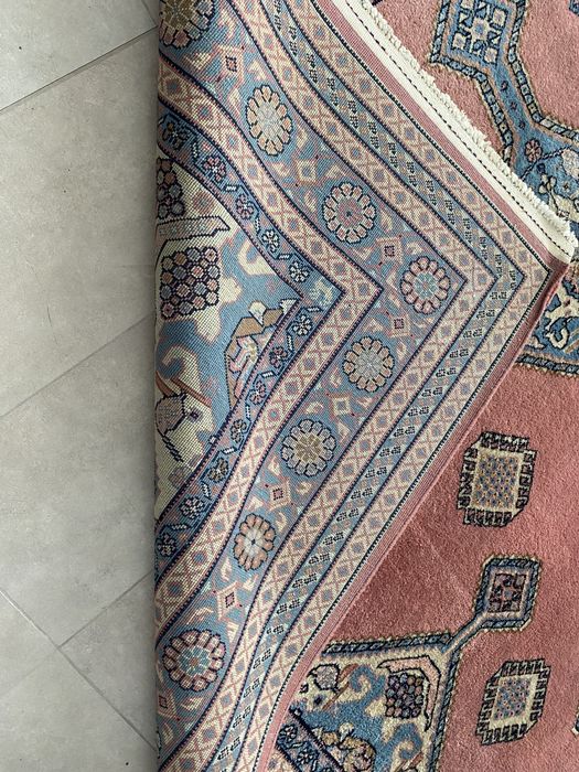 Covor persan  lana lucrat manual